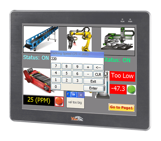 VP-6238-CE7 15" Win-GRAF Based ViewPAC with Cortex-A8 CPU, WinCE 7.0 & 3 I/O Slots