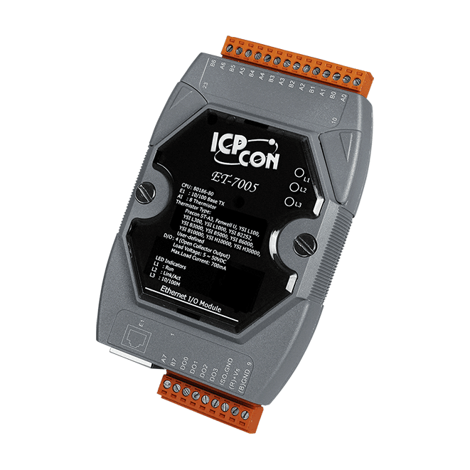 ET-7005 8-channel Thermistor Input & 4-channel Isolated Output Module Module