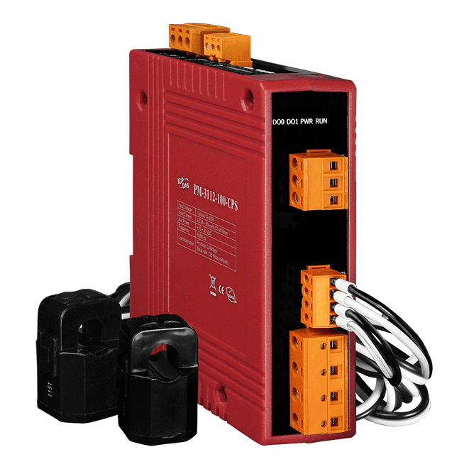 PM-3112-160P-CPS CANopen, 2 loops single-phase Power Meter with two 100A CT (inside diameter 10 mm, wire lead 4 m)