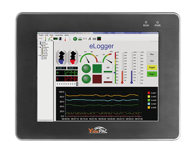 eLogger-CE4000R HMI, web HMI & data logger software with 4000 tags (WinCE OS)