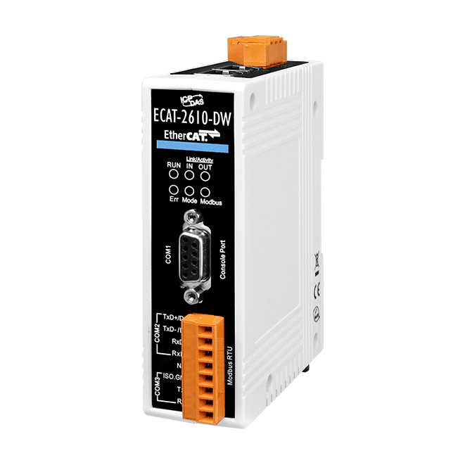 ECAT-2610-DW EtherCAT to Modbus RTU & Power Meter gateway
