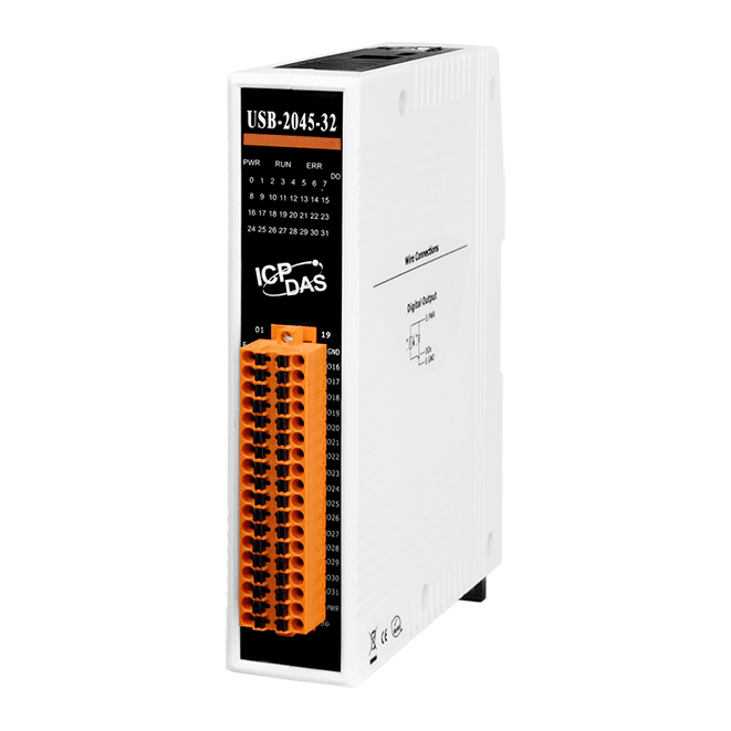 USB-2045-32 USB I/O Module with 32-ch DO & Overload Protection