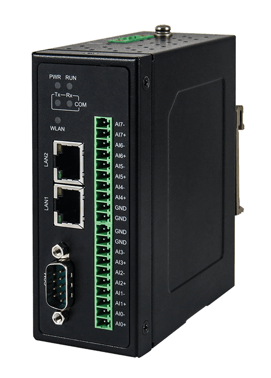 IO5202-DB9-4-4 Industrial Remote IO with 4 x 16-bit Analog Inputs & 4x Analog Outputs, 2x 10/100 LAN, 1x Serial Port (DB9)