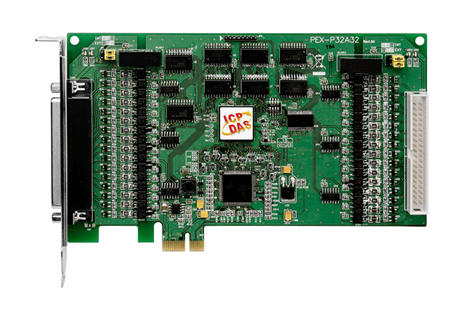 PEX-P32A32 PCI Express, 32-ch Isolated DI and 32-ch Open Collector Isolated (Source, PNP) DO Board