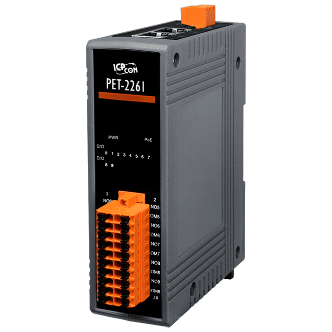 PET-2261 PoE I/O Module with 10-ch Power Relay