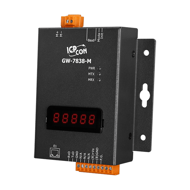 GW-7838-M Modbus TCP Server to M-Bus Master Gateway