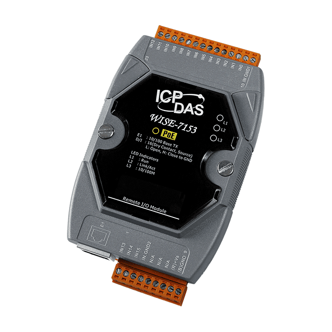 WISE-7153 Intelligent I/O Module with 16-ch DI