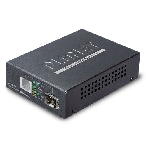 VC-231GF 1-Port 1000BASE-X SFP + 1-Port RJ11 VDSL2 Converter (30a profile w/G.Vectoring)