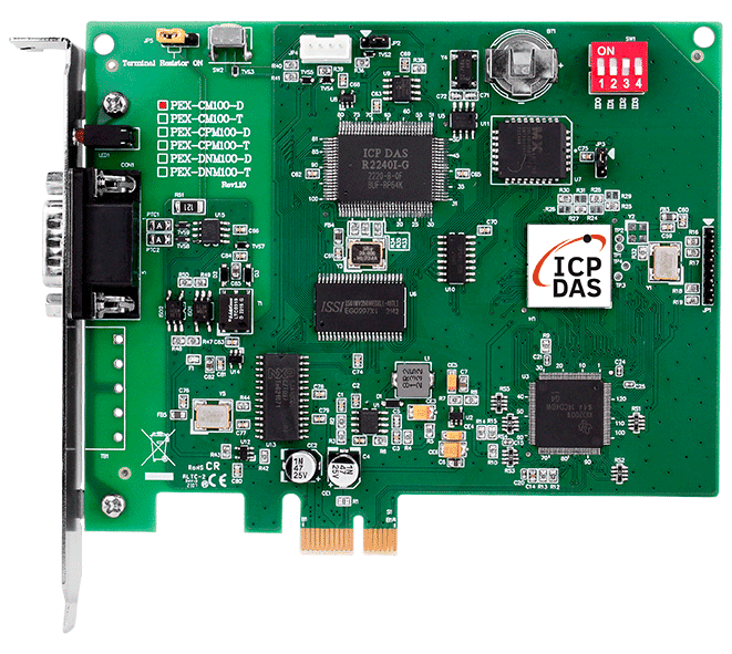 PEX-CM100-D 1-port Programmable CAN PCI Express Board (9-pin D-Sub Connector)