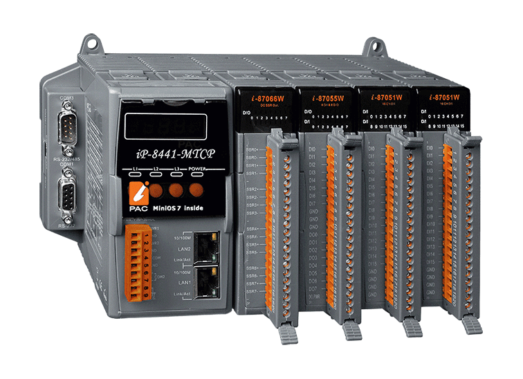 iP-8441-MTCP 4-slot Modbus TCP I/O Expansion Unit (Modbus TCP Protocol)