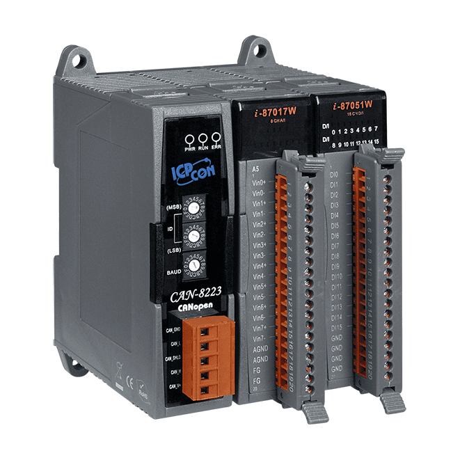 CAN-8223-G CANopen Remote I/O Unit with 2 I/O Slots