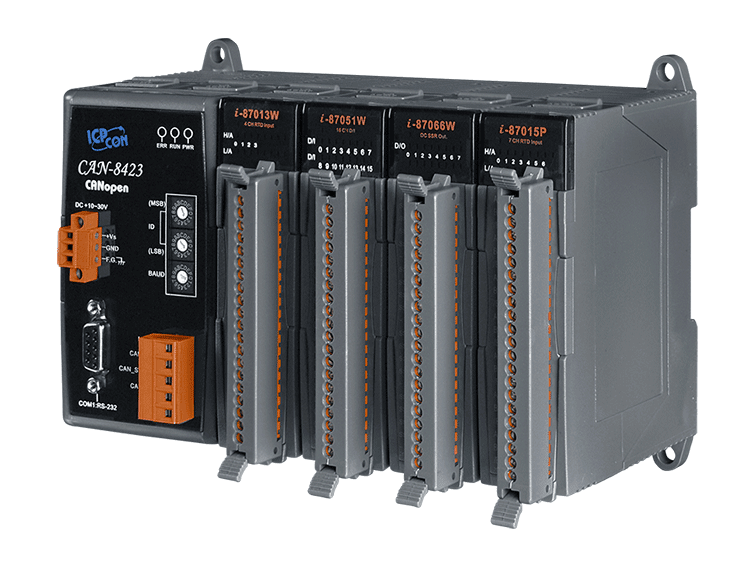 CAN-8423-G CANopen Remote I/O Unit with 4 I/O Slots