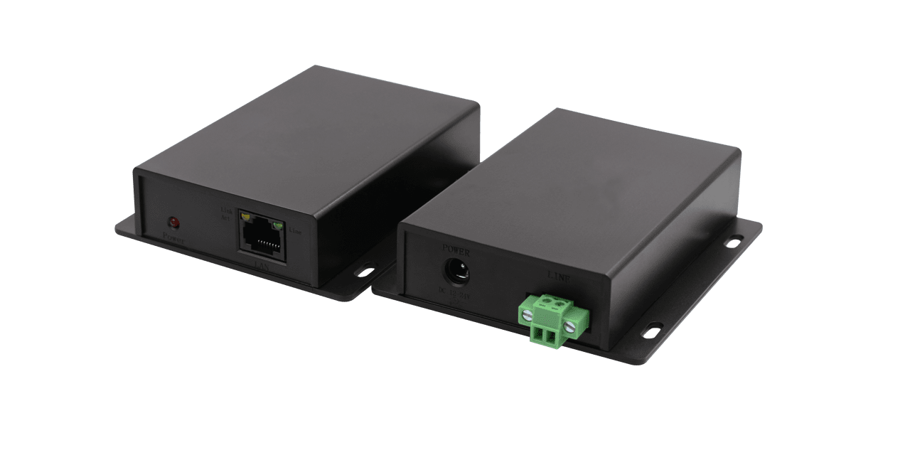OT-PLC101-N Ethernet Extender over 2-wire cable up to 600m with PC Alloy case
