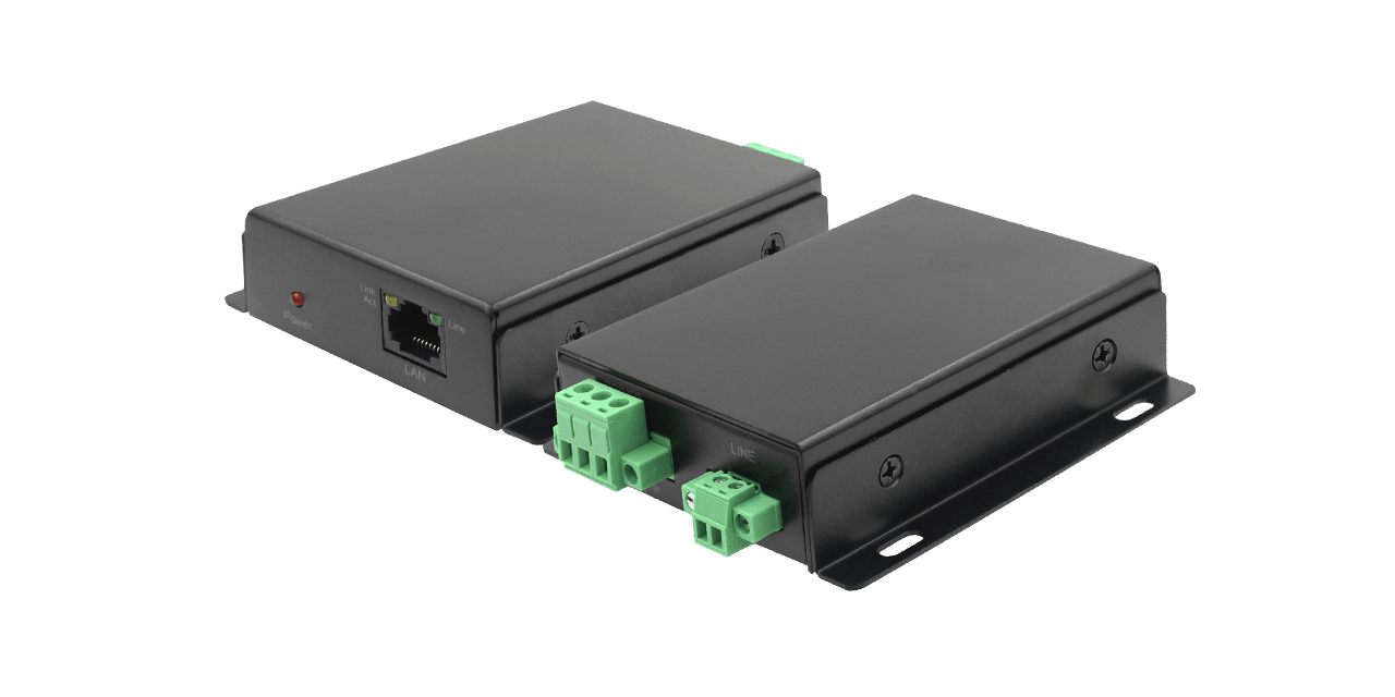 OT-PLC602-T Ethernet Extender over 2-wire cable up to 1000m with High EMC level