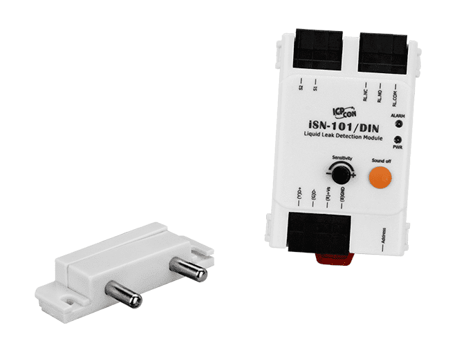 iSN-101/S3/DIN 1-channel Liquid Leak Detection Module (DIN-rail mount) with Detection Probe