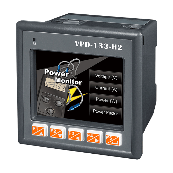 VPD-133-H2 3.5" Touch HMI Device with 2 x RS-232/RS-485, Ethernet (PoE) & Rubber Keypad