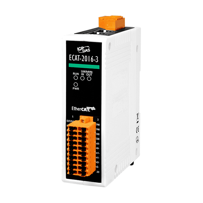 ECAT-2016-3 EtherCAT Slave I/O Module with 16-bit, 3-ch Strain Gauge