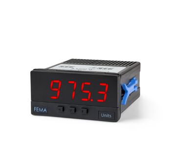 FEMA S40-A-L-R1 Panel meter + TrueRMS measure for AC voltage & current, powered from 11 to 60 Vdc & 24/48 Vac + 1 relay output