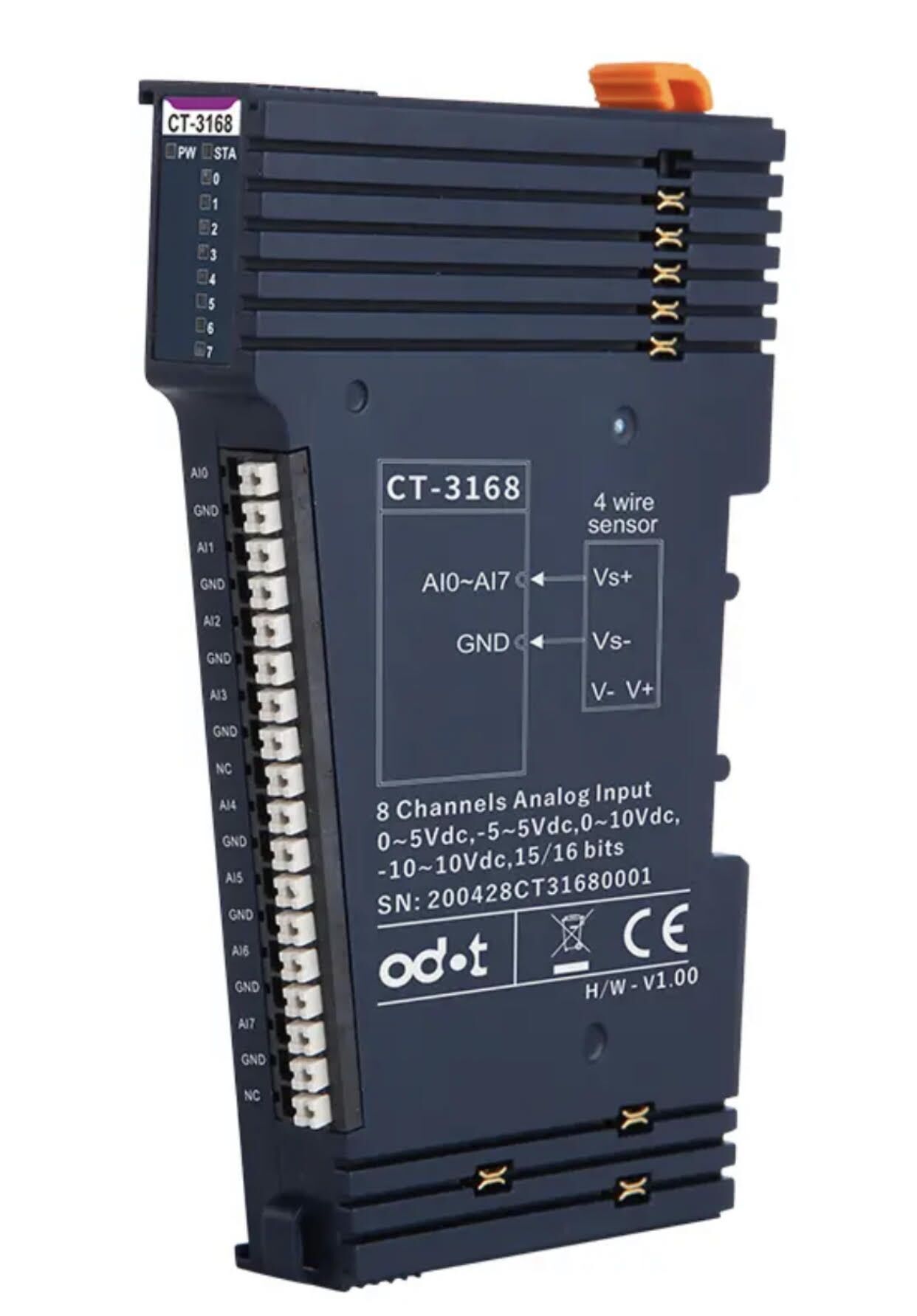 ODOT CT-3168 8 Channel Voltage Input with 15/16-bit resolution