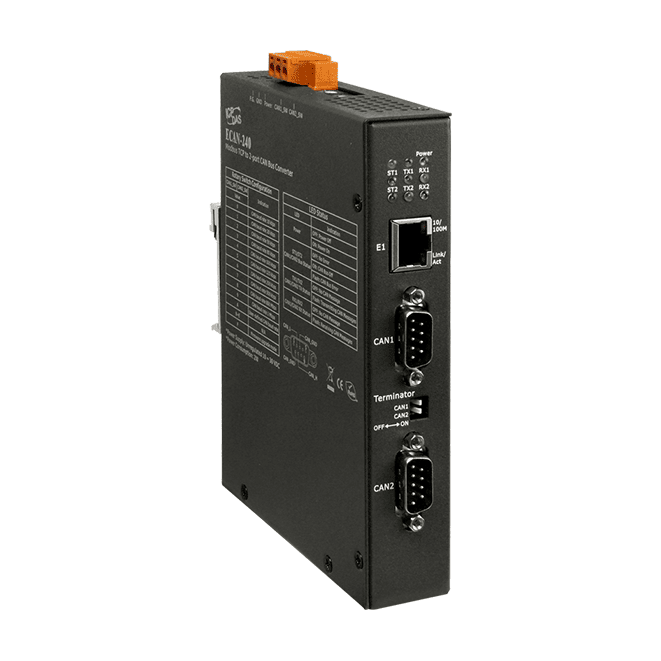 ECAN-240 Modbus to 2-port CAN Bus Gateway