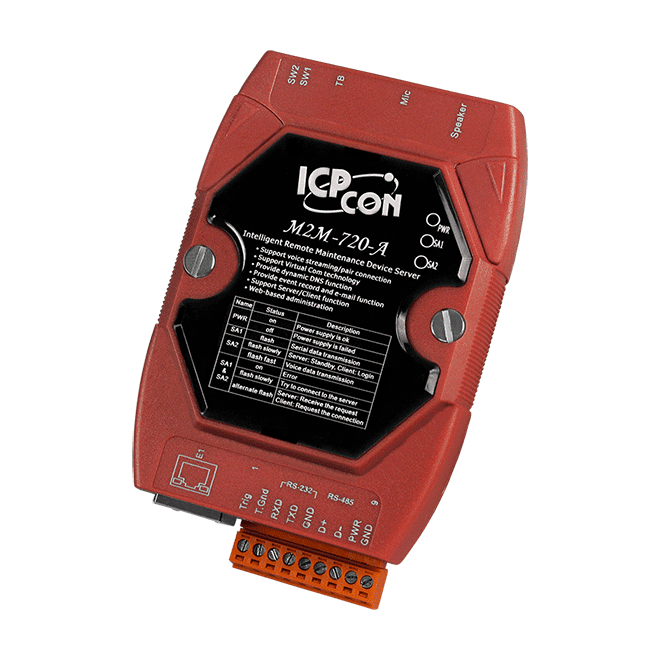 M2M-720-A Remote Maintenance Device Server with RS-232, RS-485 and Ethernet