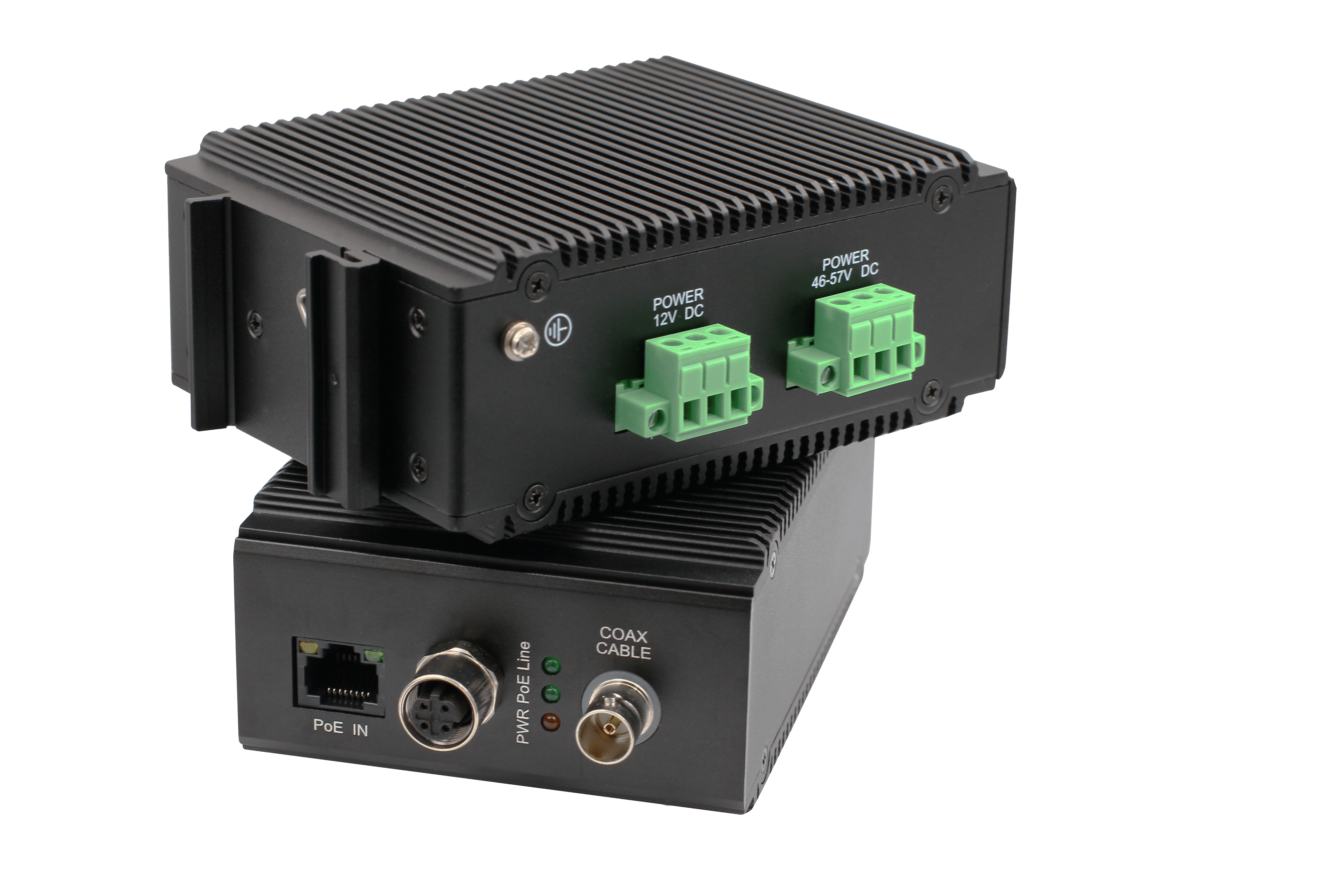 OT-PLC601GI Industrial Ethernet Extender, PoE over 2-wire cable up to 500m