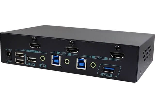 MBKG-312 2 Ports 4K Full-Frame PBP PIP HDMI KVM Switch with Mouse Roaming with built-in Scaler & instant switching function