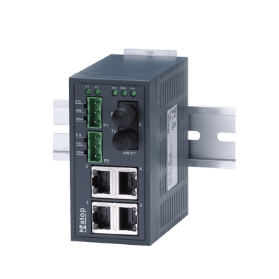 EH2005-Fs 5-Port Unmanaged Fast Ethernet Switch with Single-mode Fiber, SC connector, 15 KM, plastic housing