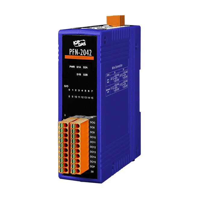 PFN-2042 PROFINET I/O Module (Isolated 16-ch DO)