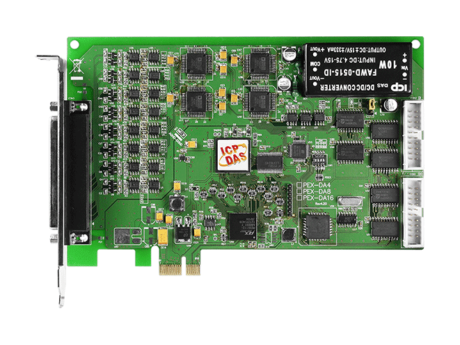 PEX-DA16 PCI Express, 16-ch, 14-bit AO Board
