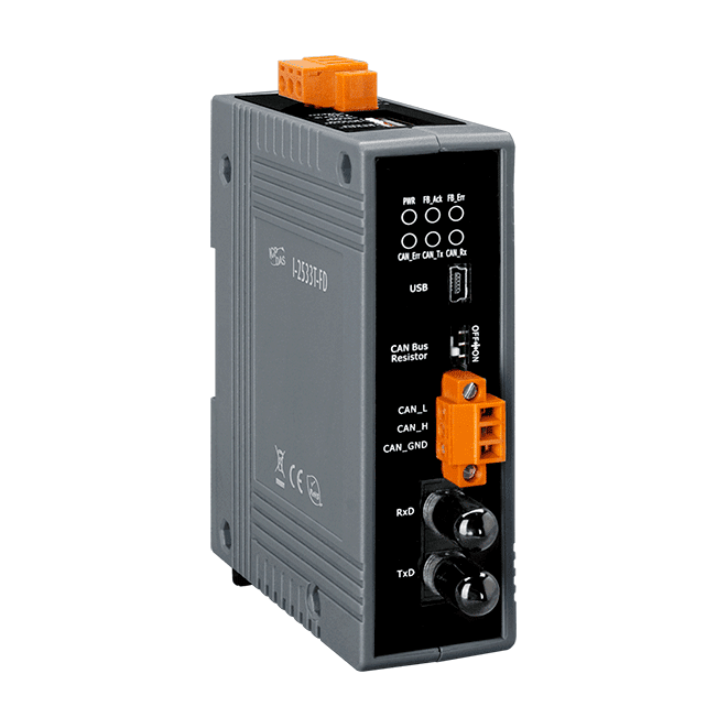 I-2533T-FD CAN/CAN FD to Multi-mode Fiber Bridge
