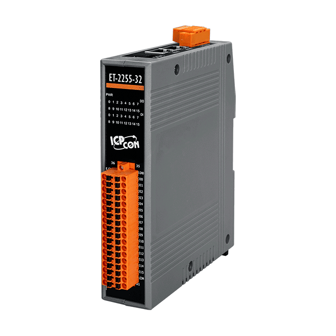 ET-2255-32 Ethernet I/O Module with 16-ch DI and 16-ch Sink-type DO