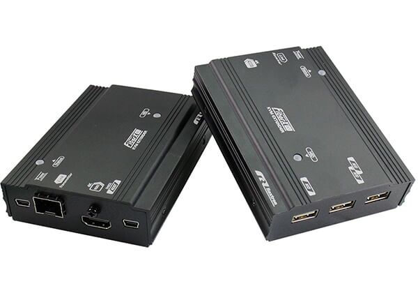 FXA1PU-M56 True 4K DisplayPort Fiber KVM Extender with USB, 10G SFP Module, 300M (Multi-Mode)
