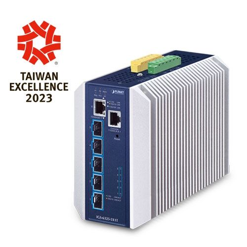 IGS-6325-5X1T Industrial Layer 3 5-Port 10GBASE-X SFP+ + 1-Port 10GBASE-T Managed Ethernet Switch