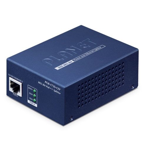 POE-173S-12V Single-Port 10/100/1000Mbps 802.3bt PoE++ Splitter