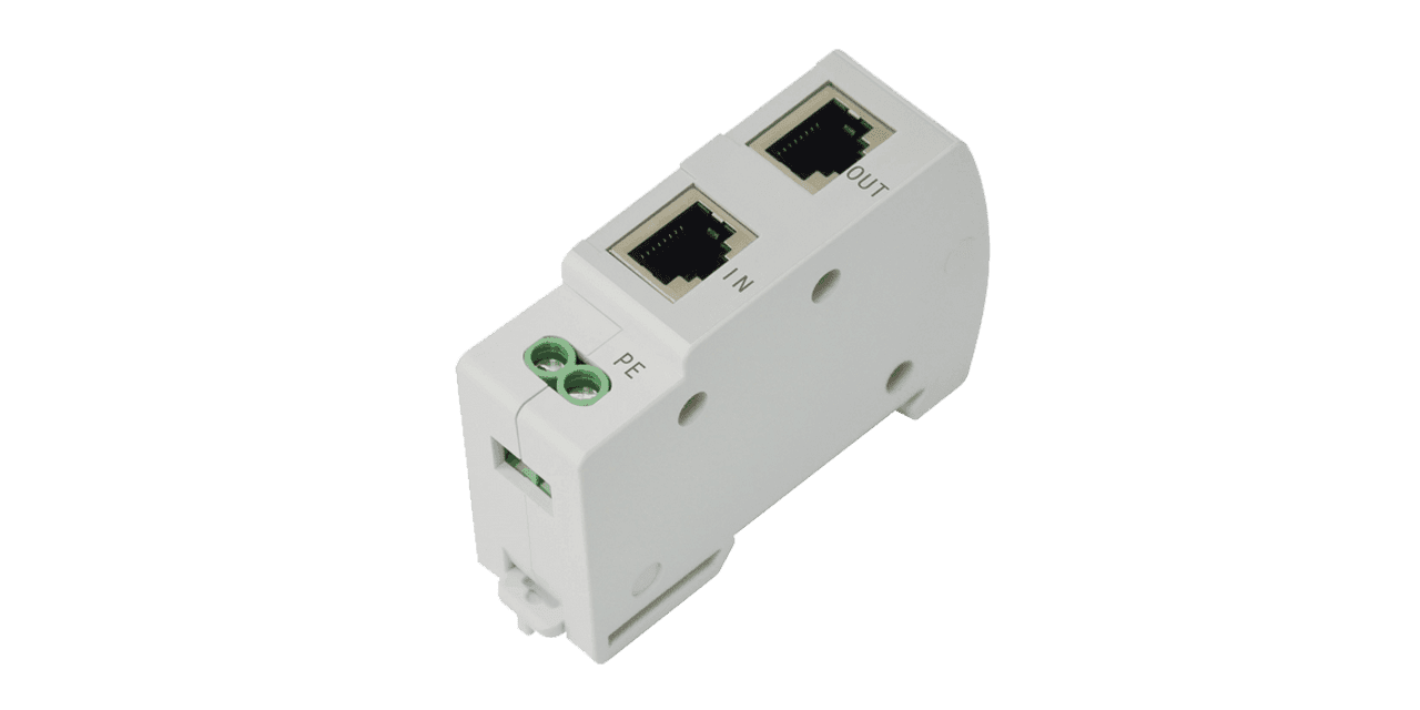 SP-005POE/1000 Din-rail Gigabit PoE Surge Protector
