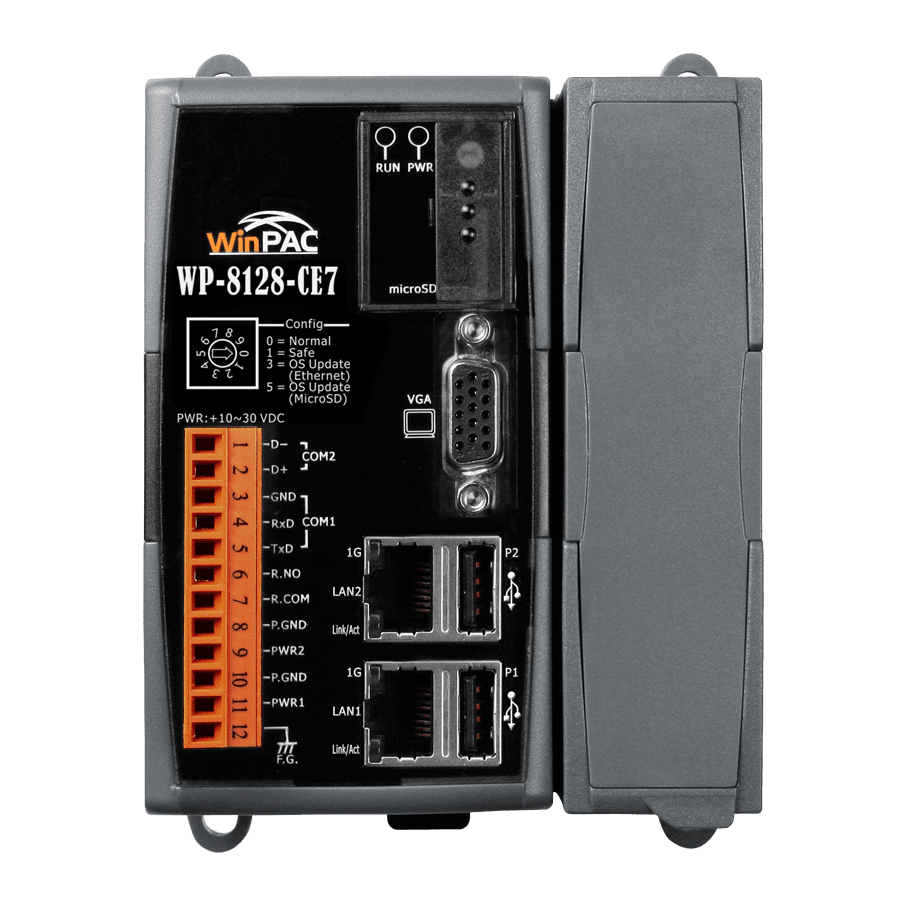 WP-8128-CE7 1-slot Win-GRAF Based PAC with Cortex-A8 CPU & WinCE 7.0