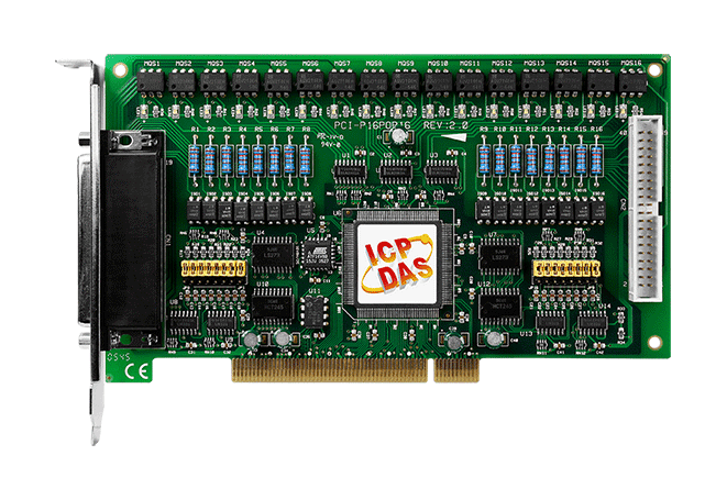 PCI-P16POR16U Universal PCI with 16-ch Isolated DI & 16-ch PhotoMOS Relay Output Board