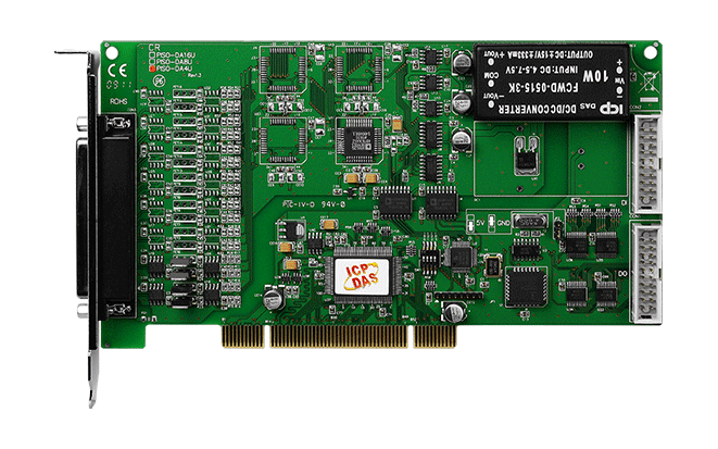 PISO-DA16U Universal PCI, 16-ch, 14-bit Isolated AO Board