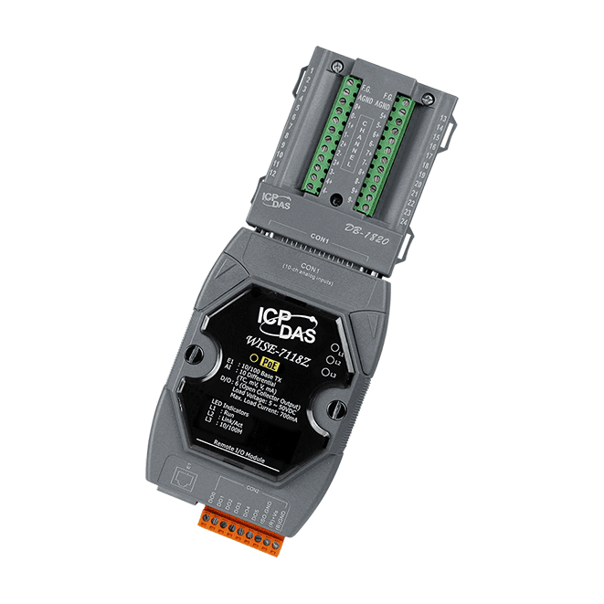 WISE-7118Z/S Intelligent I/O Module with 10-ch Thermocouple Input and 6-ch DO