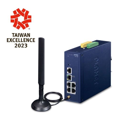 LCG-300-EU Industrial LoRaWAN Gateway with 5-Port 10/100/1000T (2* DI/DO, -40~75 degrees C & EU868 Sub 1G)