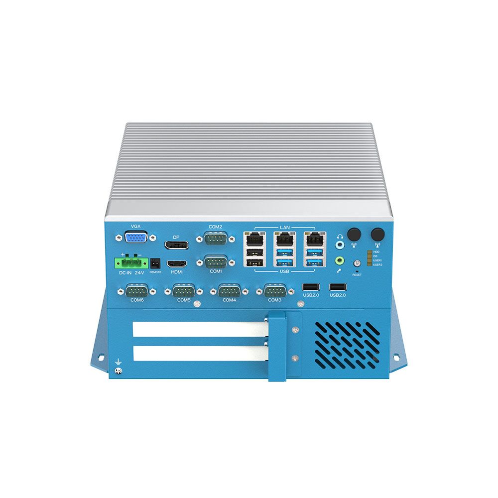 MIC-8111-i5 Modular Industrial Computer with 10th/11th Gen Intel® Core™ i5 processor, 3xLAN, 6xCOM(3x RS-232/485), 8x USB, 1x PCI, 1x PCIex16, 1x DP, 1x VGA, & 1x HDMI