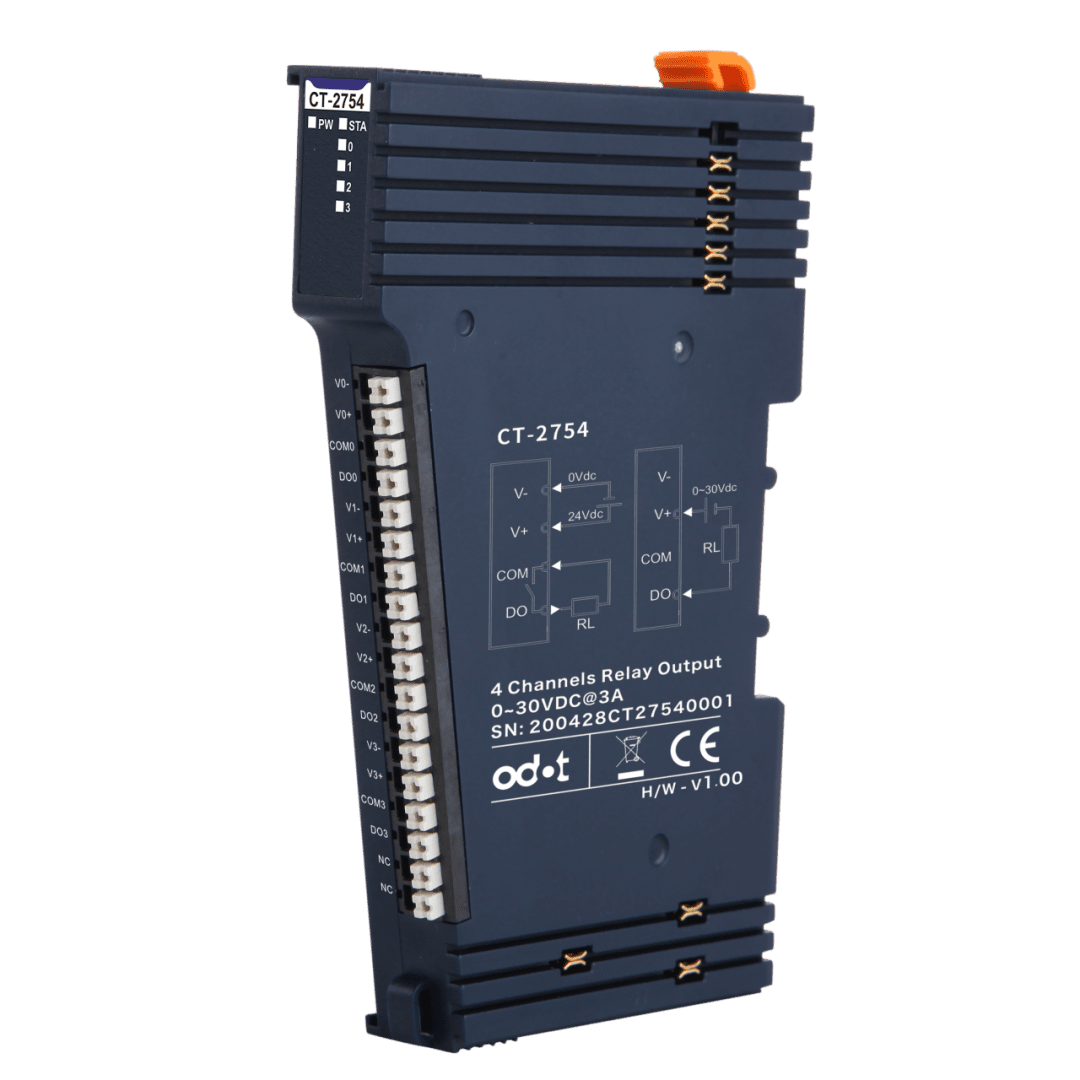 ODOT CT-2754 4-Channel Relay Output Module - 3A/30VDC/90W (with RC & Flyback Diode)