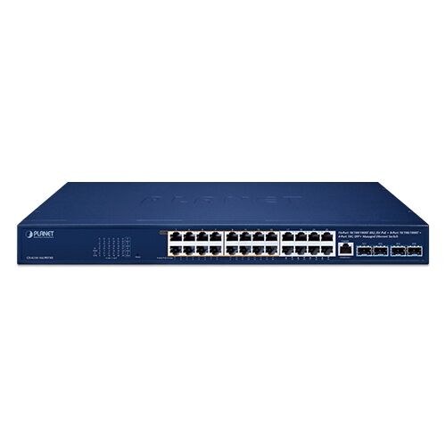 GS-4210-16UP8T4X 16-Port 10/100/1000T 802.3bt PoE + 8-Port 10/100/1000T + 4-Port 10G SFP+ Managed Ethernet Switch