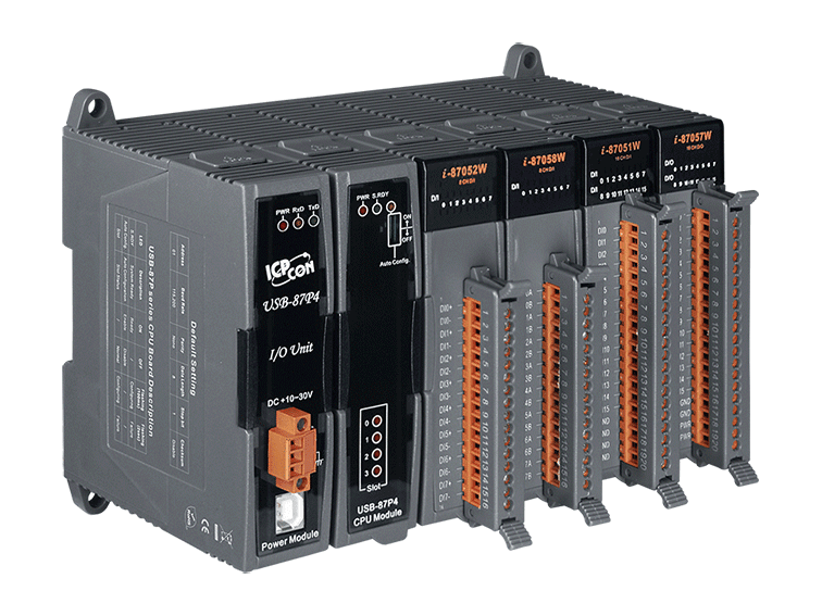 USB-87P4 4-slot USB I/O Expansion Unit with Intelligent CPU Module
