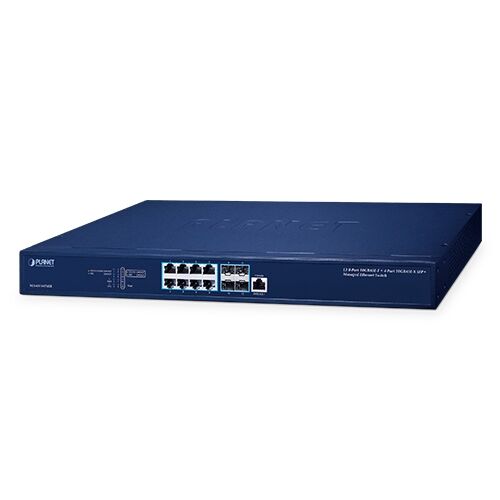 XGS-6311-8T4XR L3 8-Port 10GBASE-T + 4-Port 10GBASE-X SFP+ Managed Ethernet Switch with Dual 100~240V AC Redundant Power
