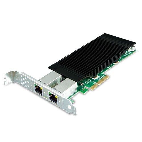 ENW-9720P 2-Port 10/100/1000T 802.3at PoE+ PCI Express Server Adapter (60W PoE budget, PCIe x4, -10~60 degrees C)