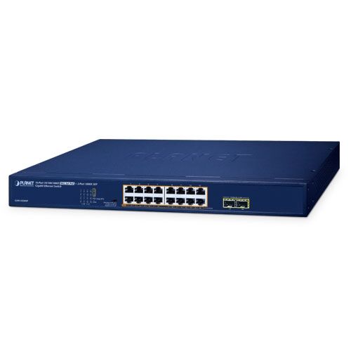 GSW-1820HP 6-Port 10/100/1000T 802.3at PoE + 2-Port 1000X SFP Gigabit Ethernet Switch