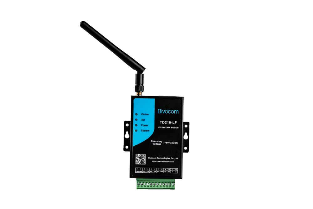 TD210-LQE Industrial 4G LTE Modem with 1 RS-232 & 1 RS-485 ports
