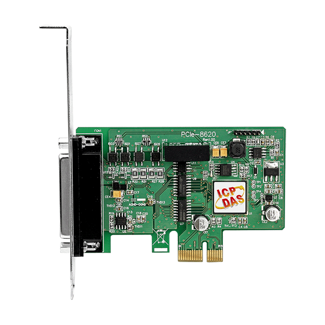 PCIe-8620 PCI Express, 200 kS/s, 8-ch, 16-bit Simultaneously Sampled AI Board with 4-ch Isolated DIO
